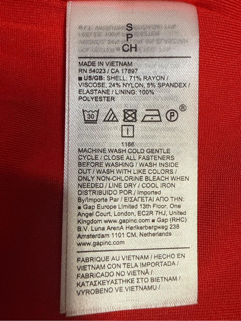 Banana Republic Red Fit & Flare Dress Size Small - Picture 5 of 5